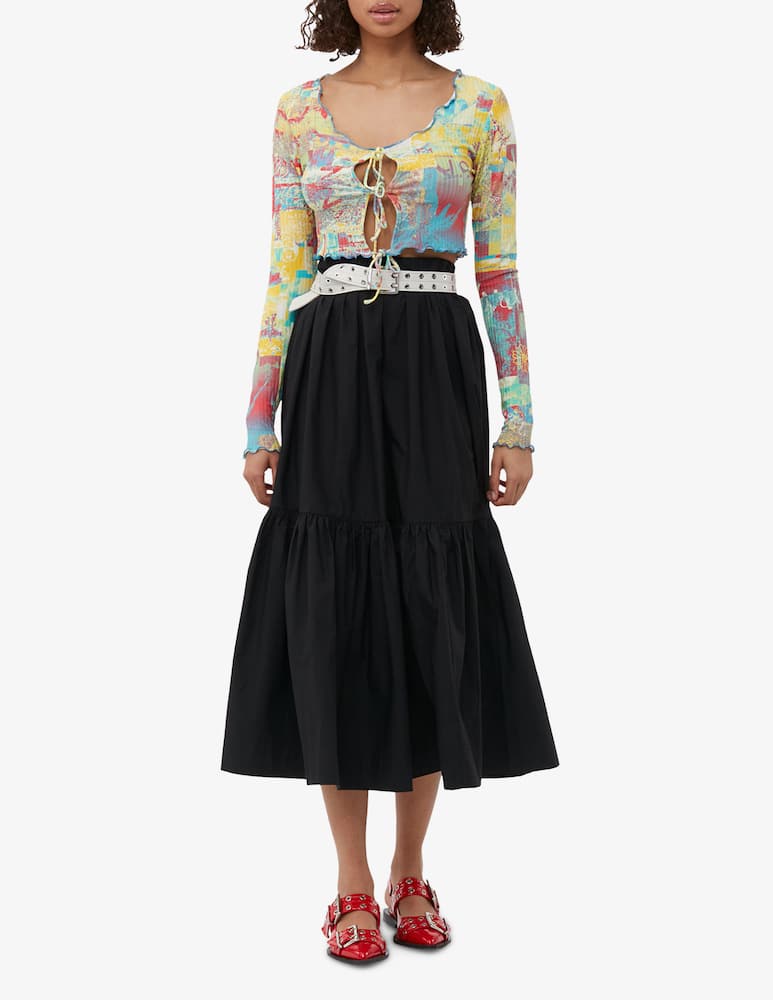 Ganni Gonna maxi in cotone - immagine 1 Ganni Gonna maxi in cotone - immagine 1