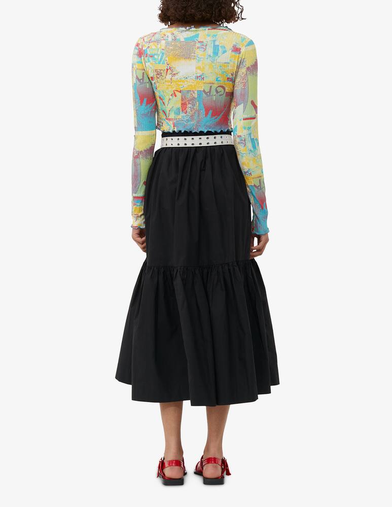 rinascente Ganni Cotton maxi skirt