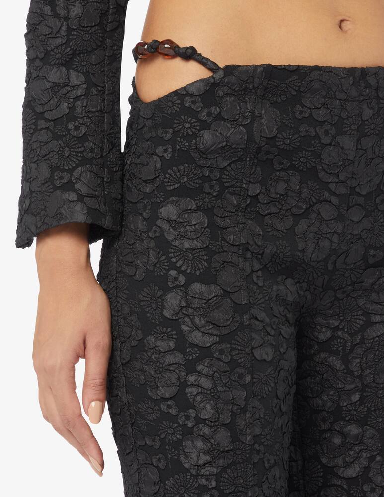 rinascente Ganni Pantaloni a zampa jacquard