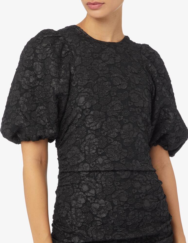 rinascente Ganni Puff sleeves mini dress