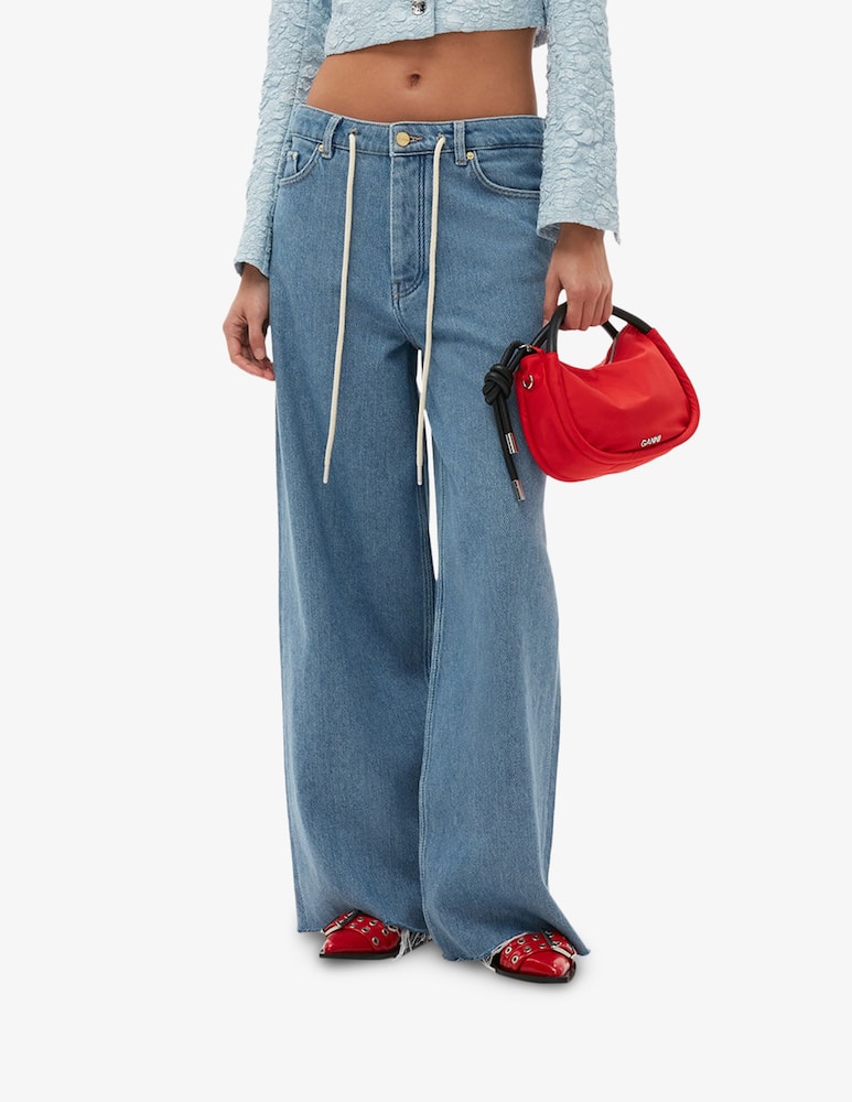 Ganni Heavy wide drawstring jeans - picture 1 Ganni Heavy wide drawstring jeans - picture 1