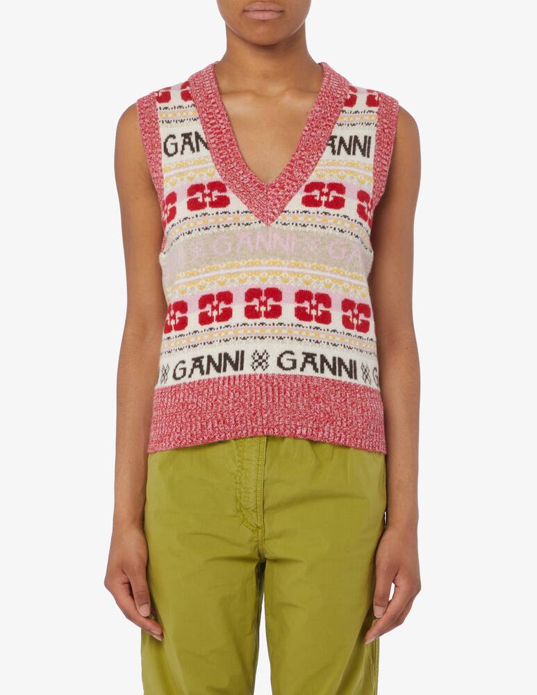 Ganni Vest with logo - picture 1 Ganni Vest with logo - picture 1