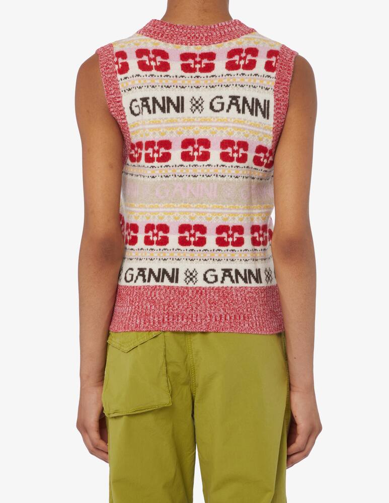 rinascente Ganni Vest with logo