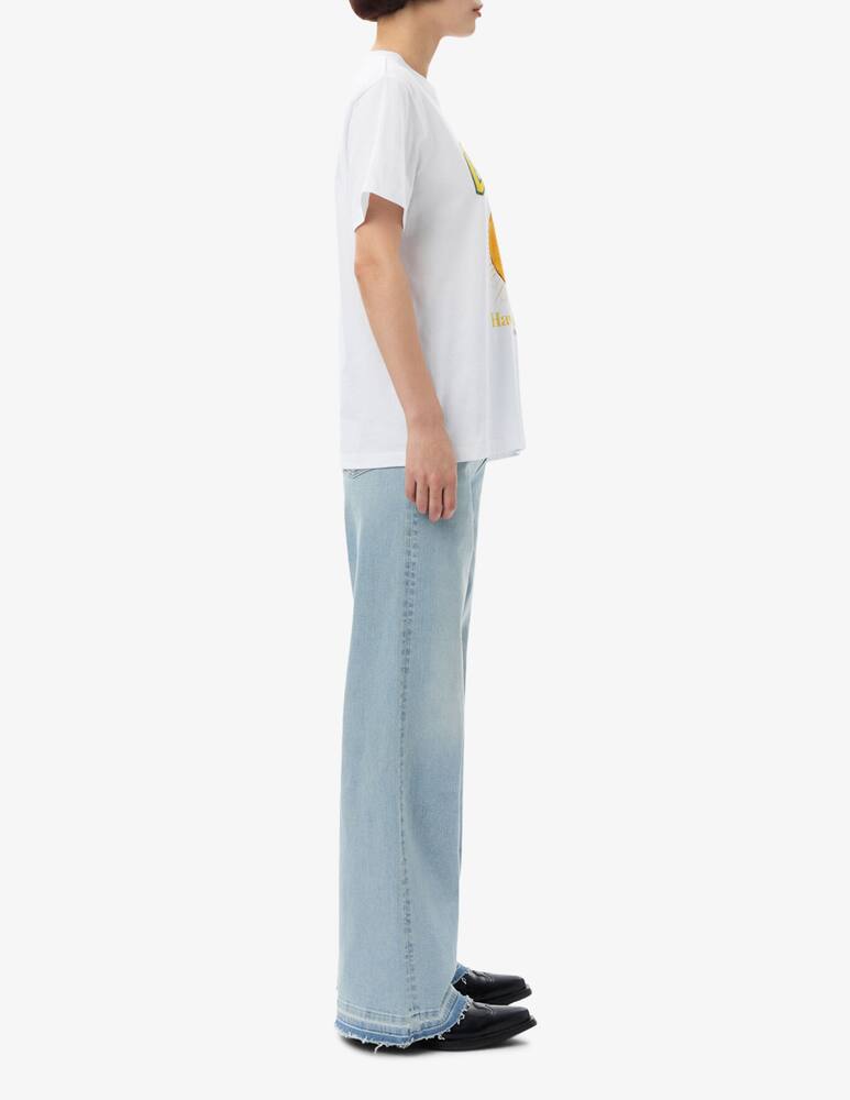 rinascente Ganni Peach graphic t-shirt