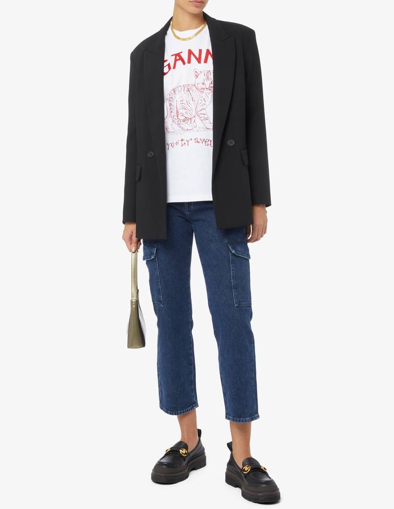 rinascente Ganni T-shirt cat