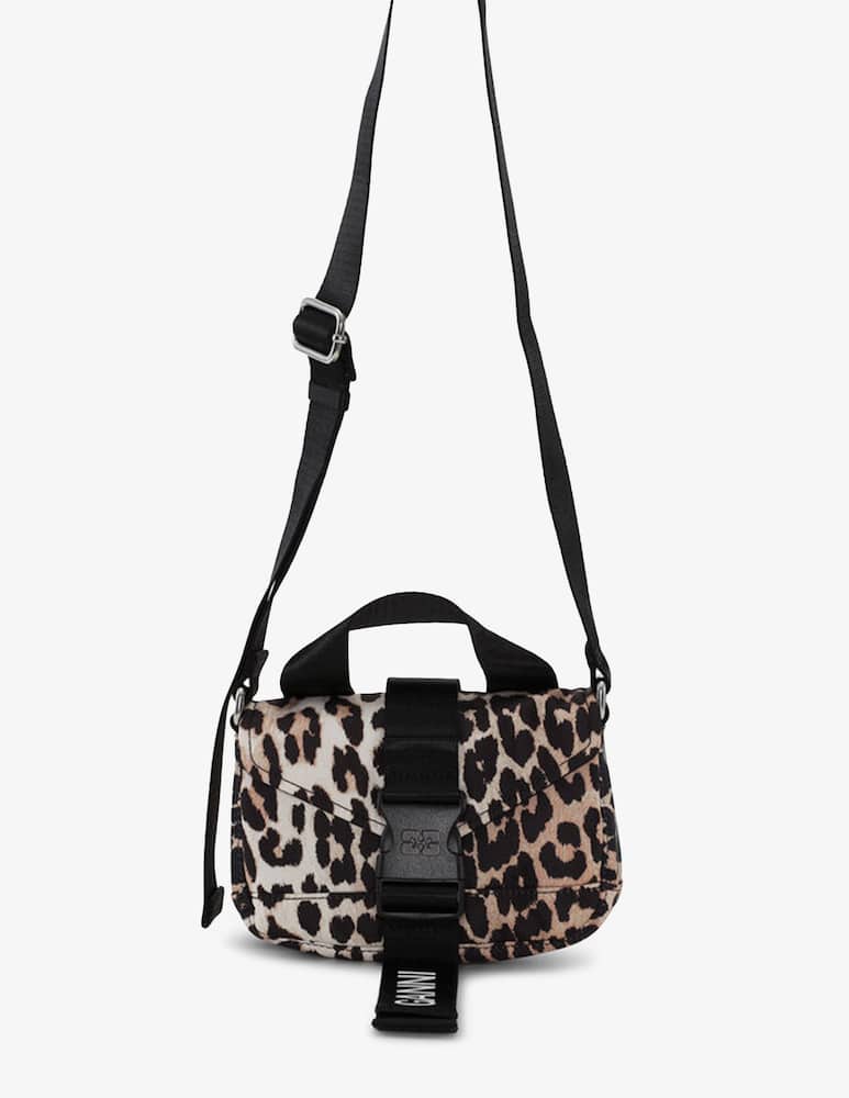 Ganni Borsa a tracolla Tech Mini leopardata - immagine 1 Ganni Borsa a tracolla Tech Mini leopardata - immagine 1