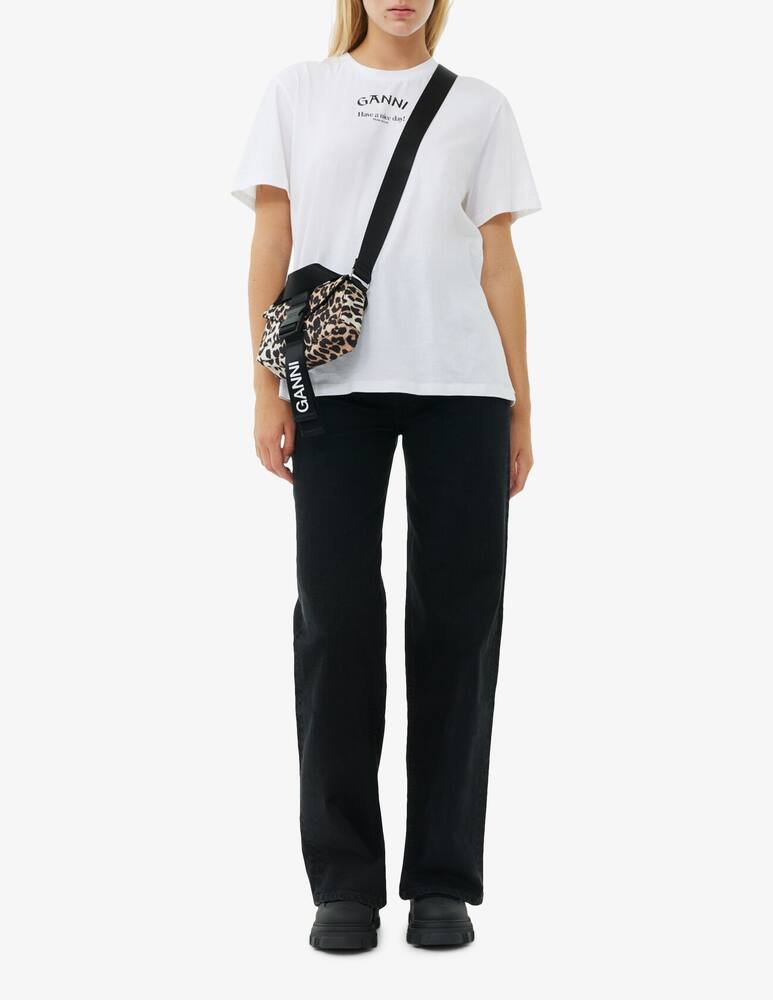 rinascente Ganni Borsa a tracolla Tech Mini leopardata