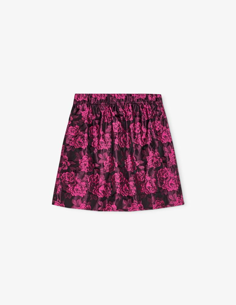 rinascente Ganni Botanical jacquard mini skirt