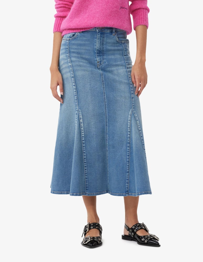 Ganni Gonna peplo in denim Tint - immagine 1 Ganni Gonna peplo in denim Tint - immagine 1
