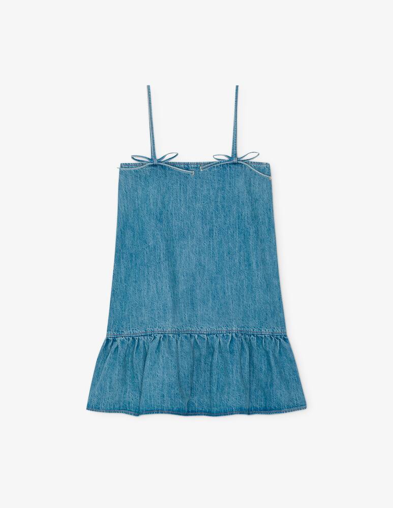 rinascente Ganni Tint denim strap dress