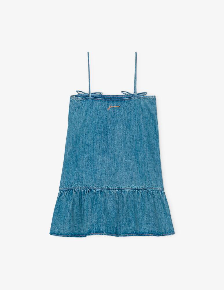 rinascente Ganni Tint denim strap dress