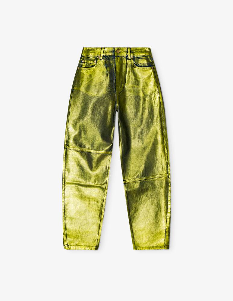 rinascente Ganni Foil denim stary jeans