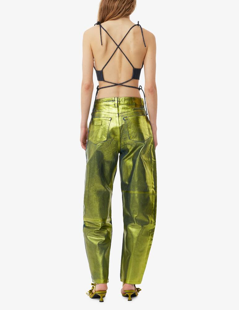 rinascente Ganni Foil denim stary jeans