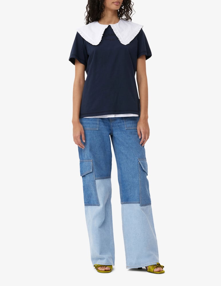 Ganni Cutline denim angi cargo - picture 2