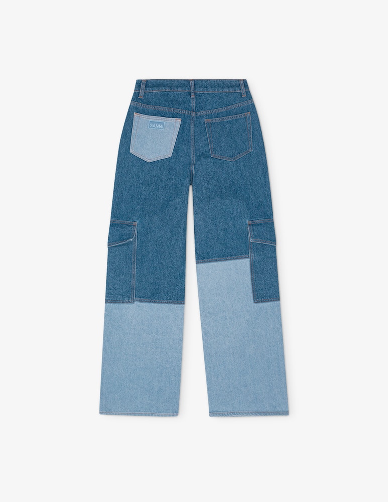 Ganni Cutline denim angi cargo - picture 5