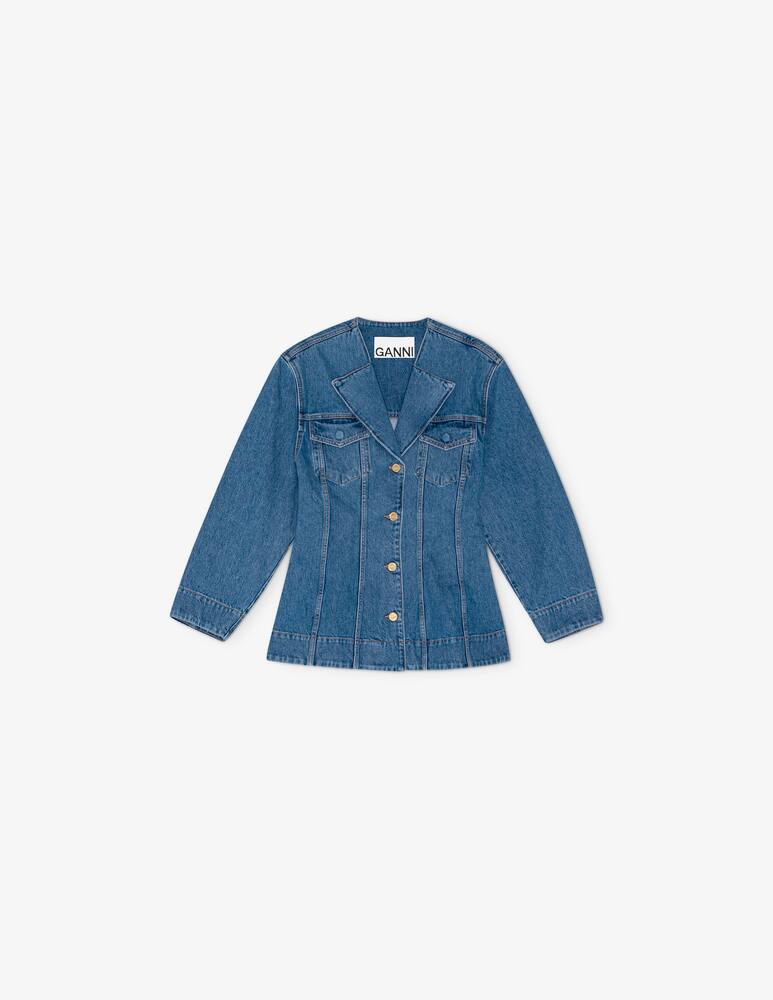 Ganni Cutline denim fitted blazer - picture 5 Ganni Cutline denim fitted blazer - picture 5