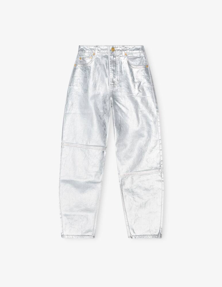 rinascente Ganni Foil denim stary jeans