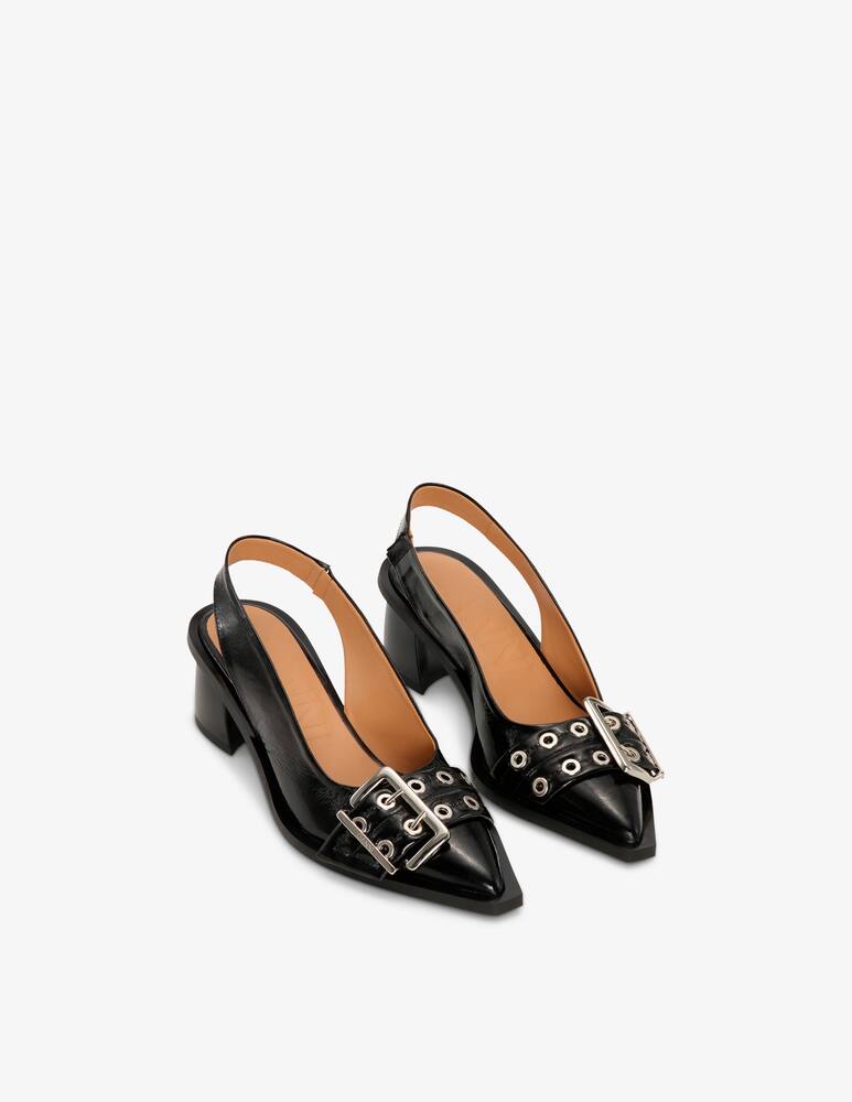 rinascente Ganni Feminine buckle slingback