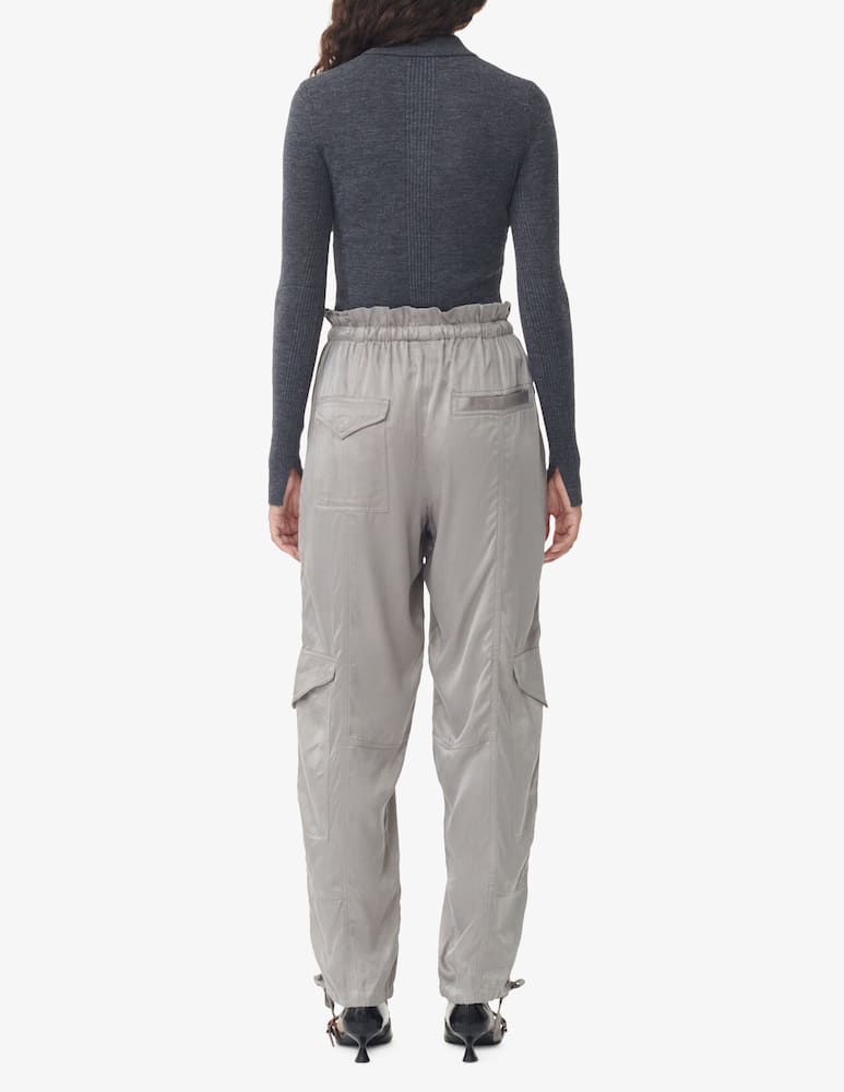 rinascente Ganni Washed satin pants