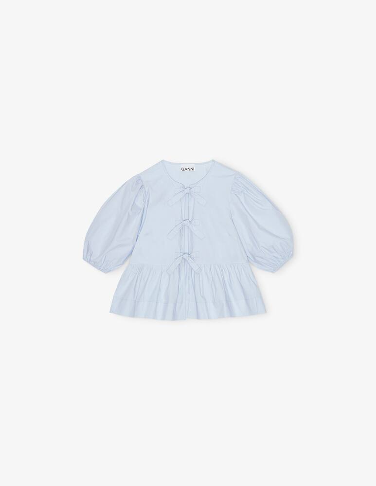rinascente Ganni Blusa peplo in cotone