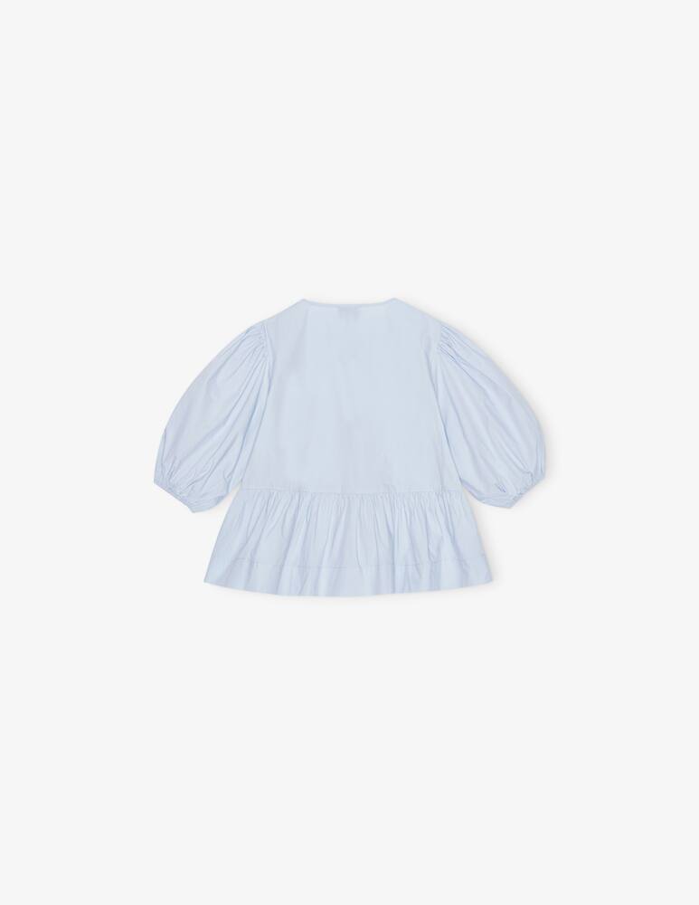 rinascente Ganni Blusa peplo in cotone