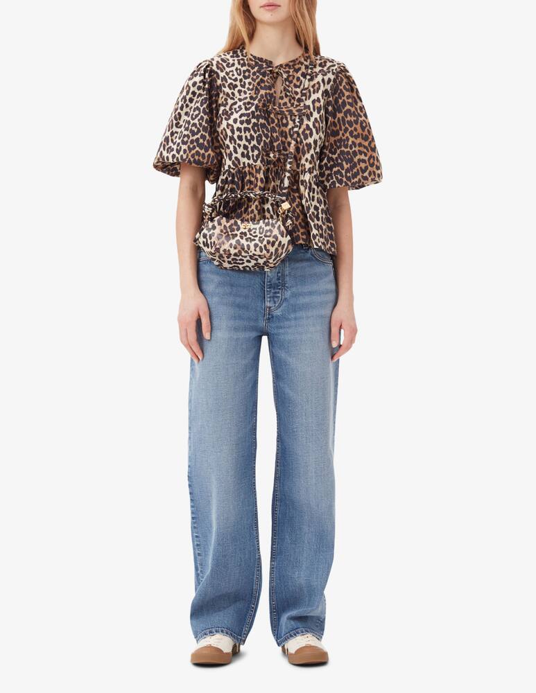 rinascente Ganni Blusa stampa leopardo