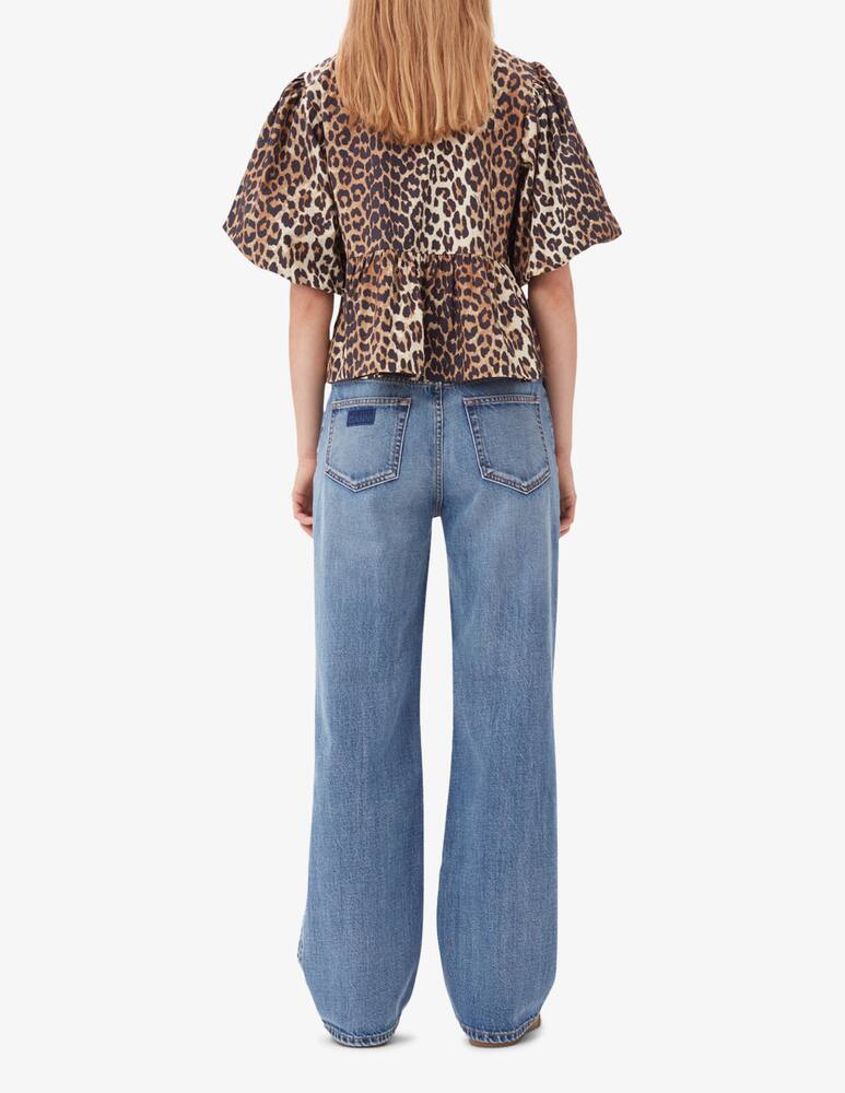 rinascente Ganni Blusa stampa leopardo