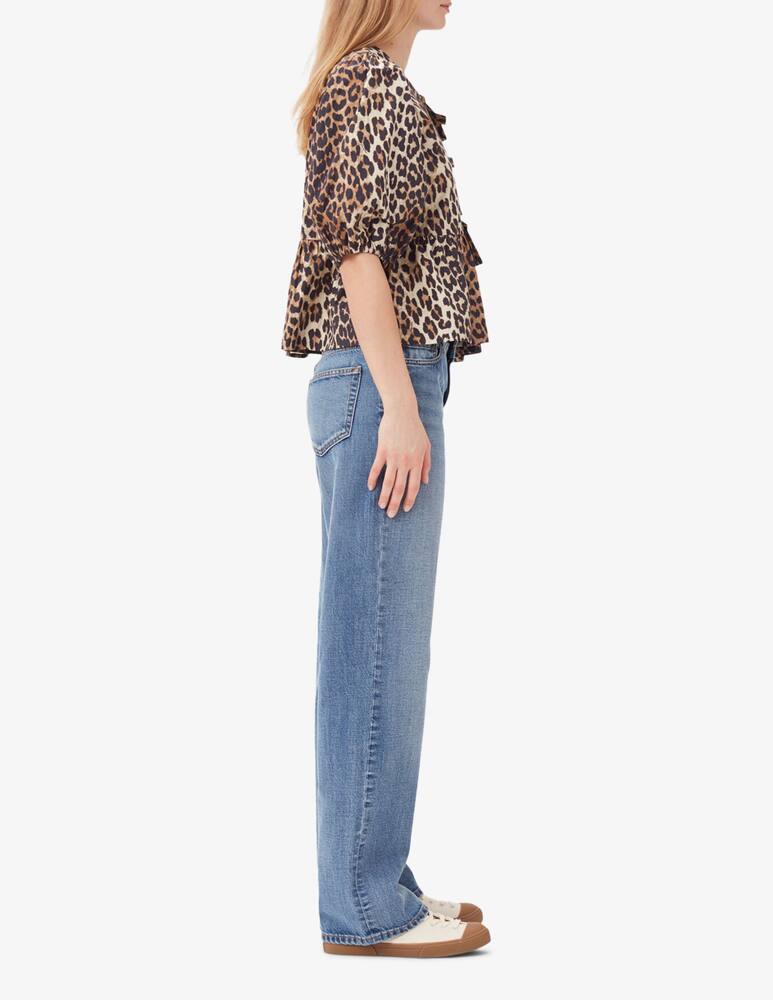 rinascente Ganni Blusa stampa leopardo