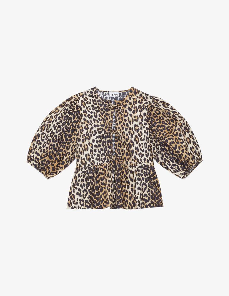 rinascente Ganni Blusa stampa leopardo