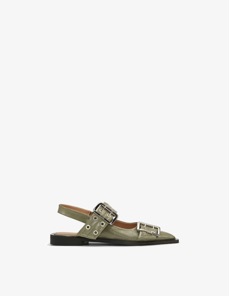 Ganni Chunky buckle ballerina - picture 1 Ganni Chunky buckle ballerina - picture 1