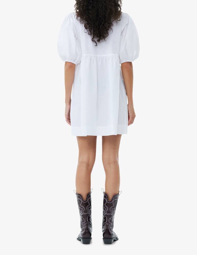 rinascente Ganni Abito in cotone con laccetti