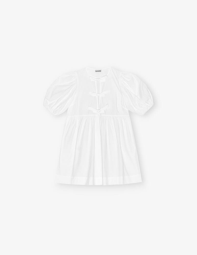 rinascente Ganni Abito in cotone con laccetti