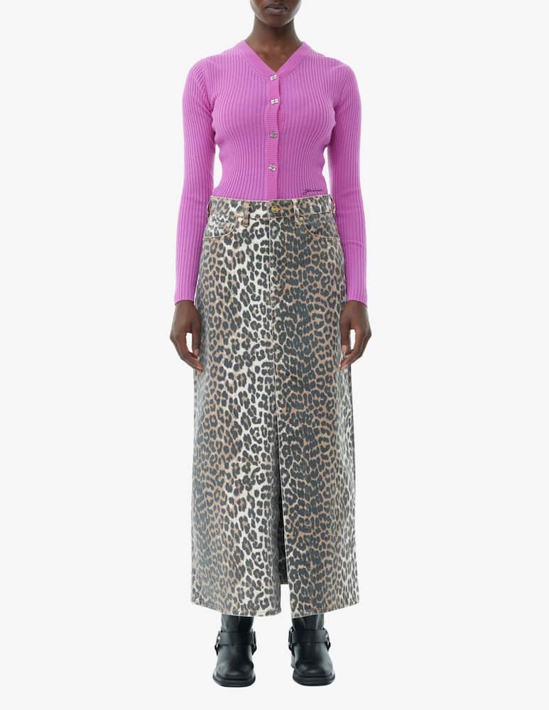 rinascente Ganni Gonna maxi di jeans Leo