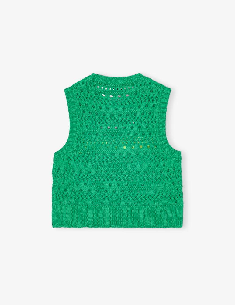 rinascente Ganni Gilet in cotone con logo