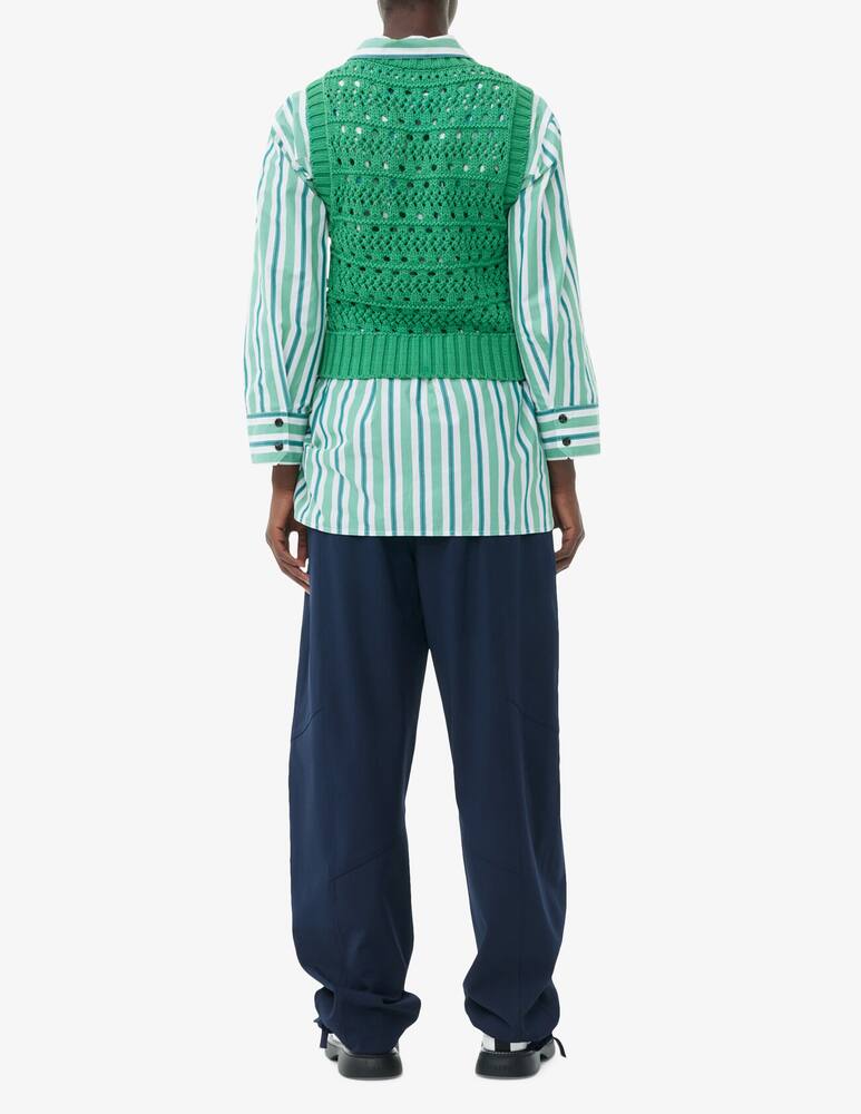 rinascente Ganni Gilet in cotone con logo