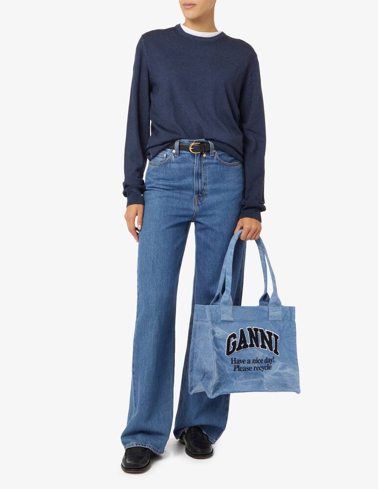 rinascente Ganni Borsa shopper in jeans