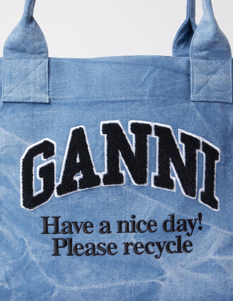 Ganni Borsa shopper in jeans - immagine 4 Ganni Borsa shopper in jeans - immagine 4