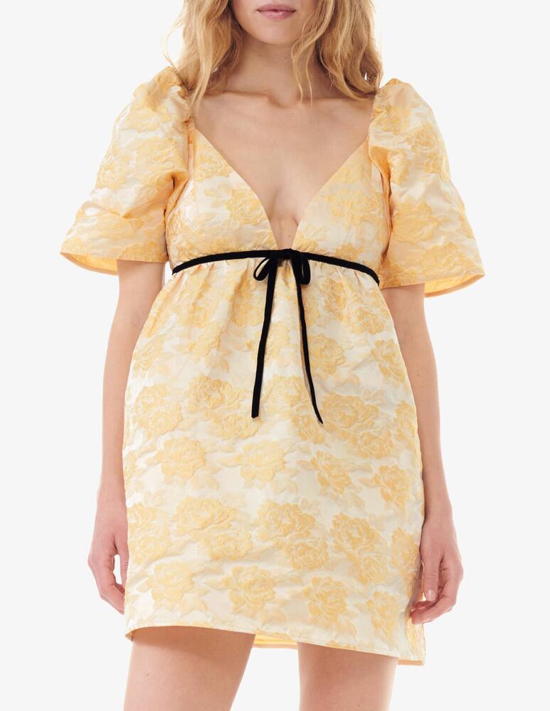 rinascente Ganni Botanical jacquard mini dress