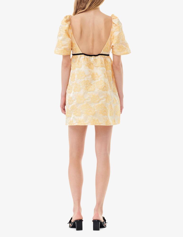 rinascente Ganni Botanical jacquard mini dress