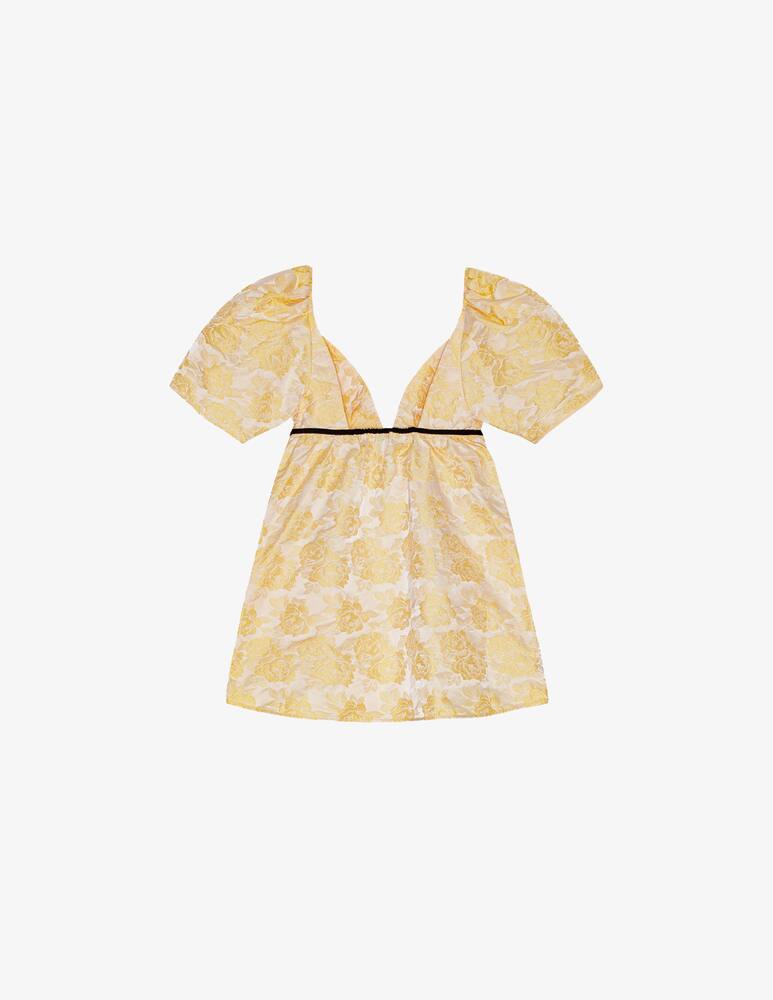 rinascente Ganni Botanical jacquard mini dress