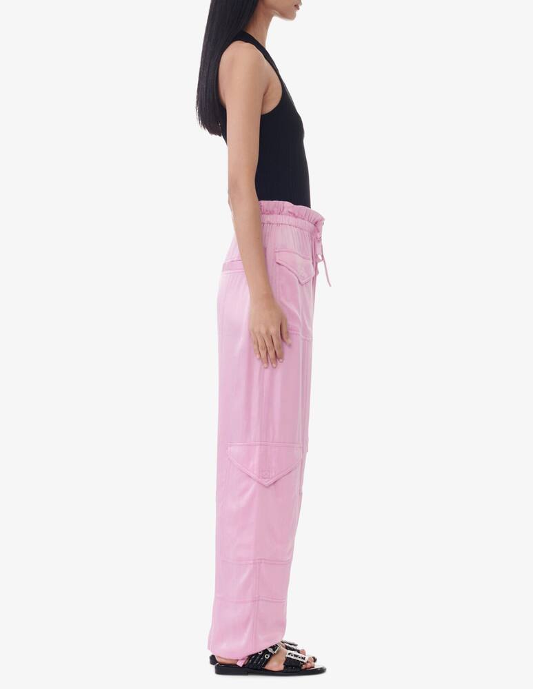 rinascente Ganni Pantaloni in raso lavato