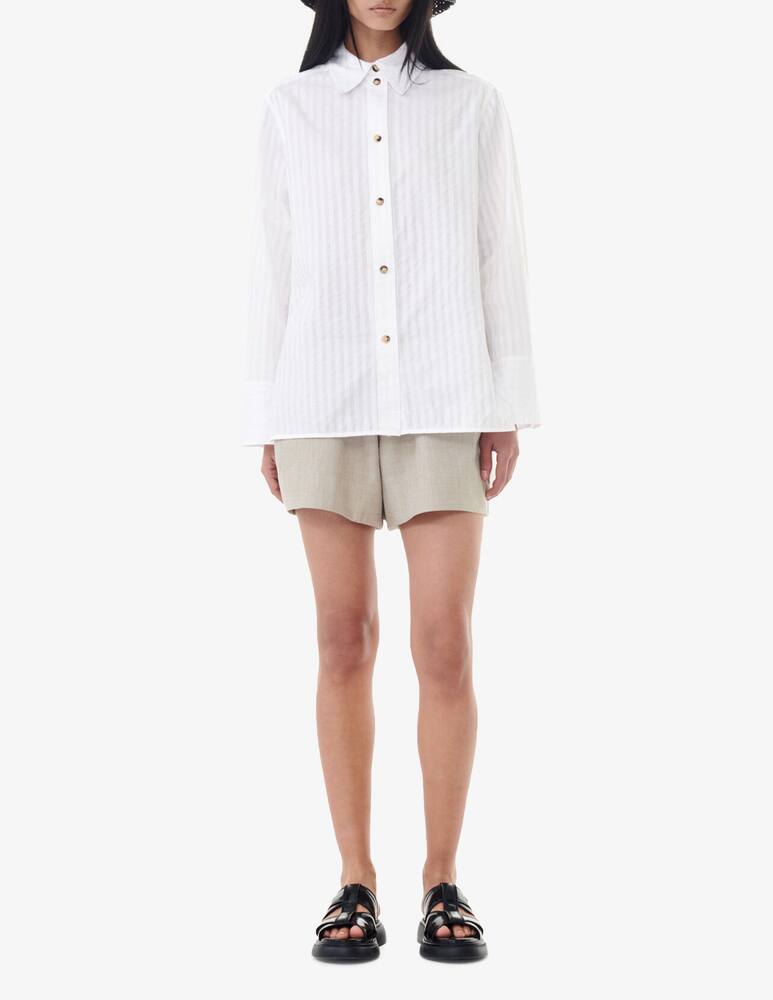 Ganni Camicia oversize a righe tono su tono - immagine 2 Ganni Camicia oversize a righe tono su tono - immagine 2
