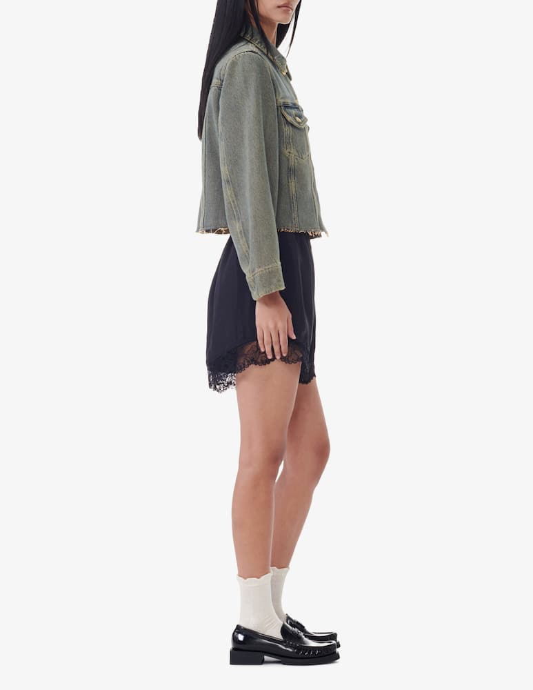 Ganni Shorts in habotai elasticizzato - immagine 2 Ganni Shorts in habotai elasticizzato - immagine 2