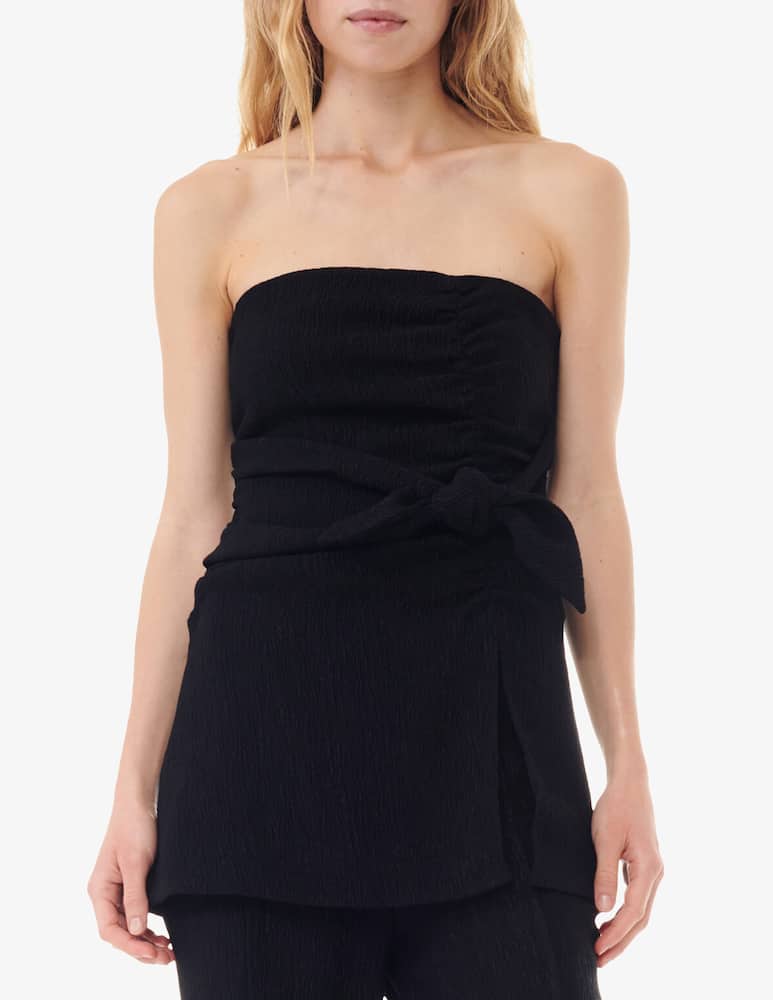 Ganni Top senza spalline stretch - immagine 1 Ganni Top senza spalline stretch - immagine 1
