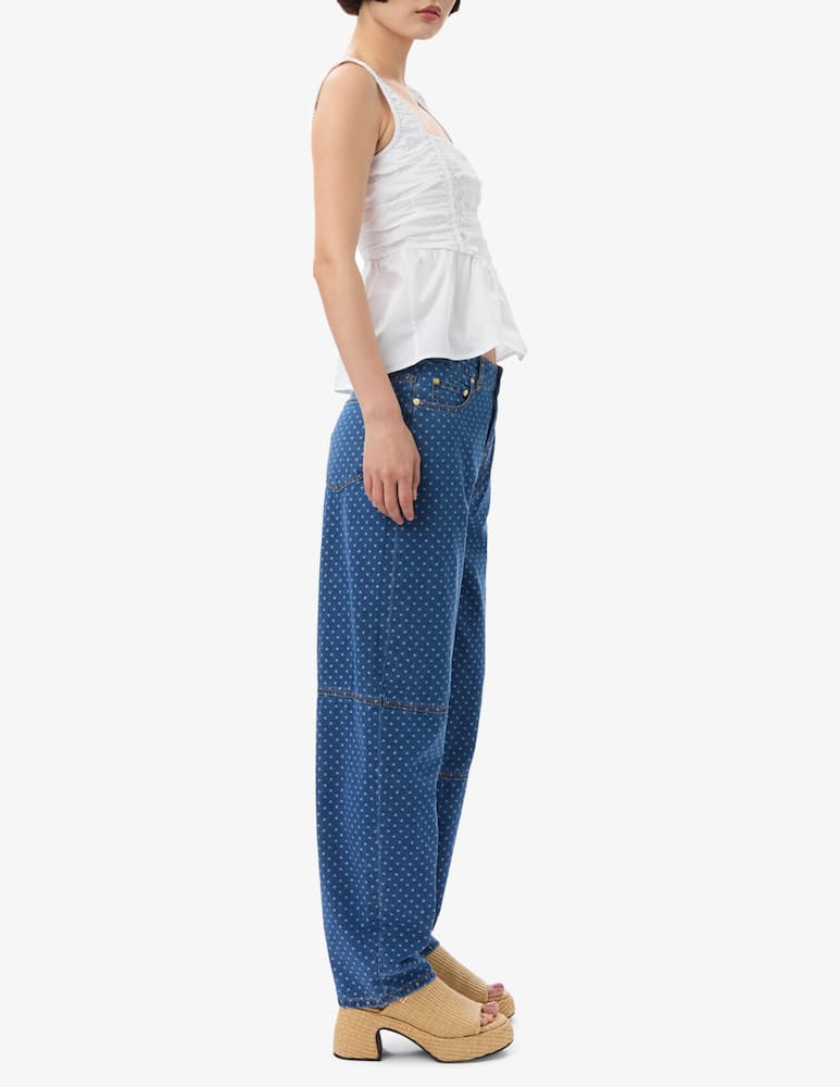Ganni Blusa con spalline smock - immagine 4 Ganni Blusa con spalline smock - immagine 4