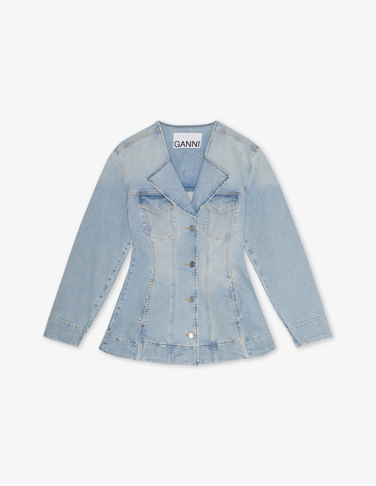 Ganni Tint denim fitted blazer - picture 1 Ganni Tint denim fitted blazer - picture 1