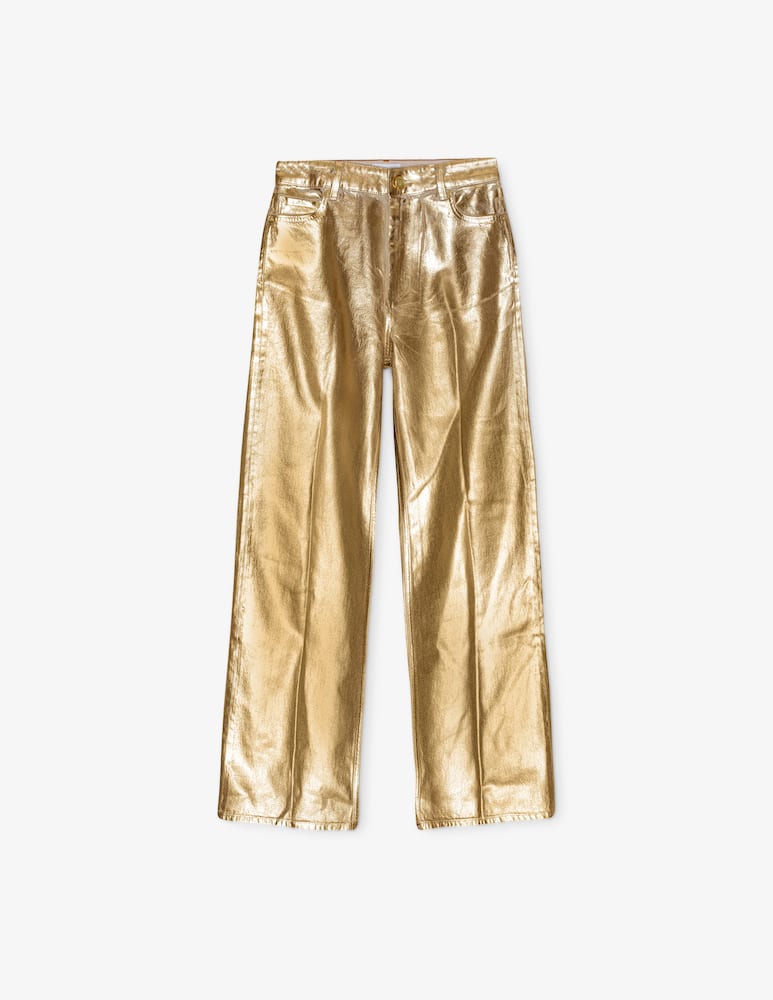 Ganni Foil denim wide jeans - picture 1 Ganni Foil denim wide jeans - picture 1