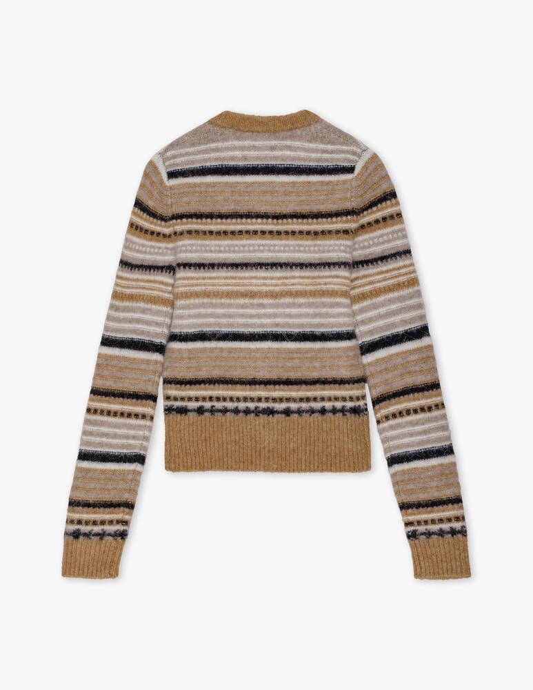 rinascente Ganni Cardigan a righe in morbida lana