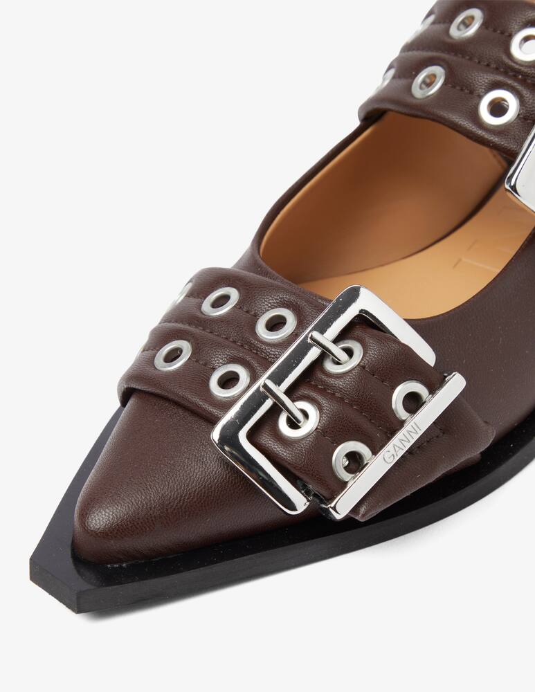 rinascente Ganni Ballerina Feminine Buckle