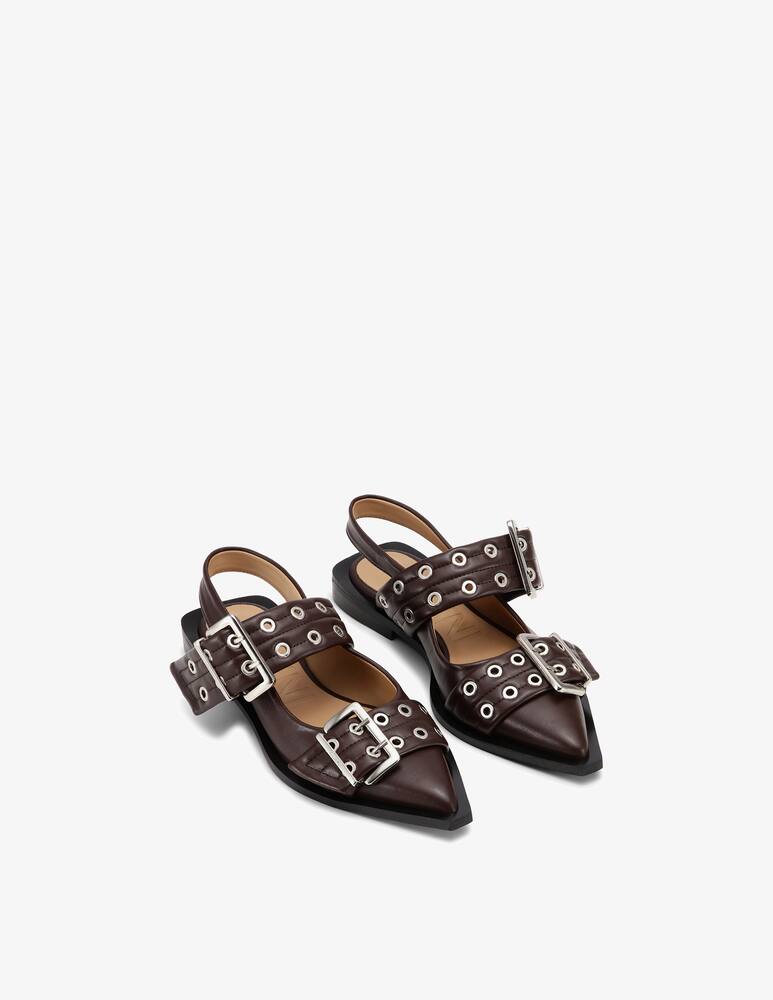 rinascente Ganni Ballerina Feminine Buckle